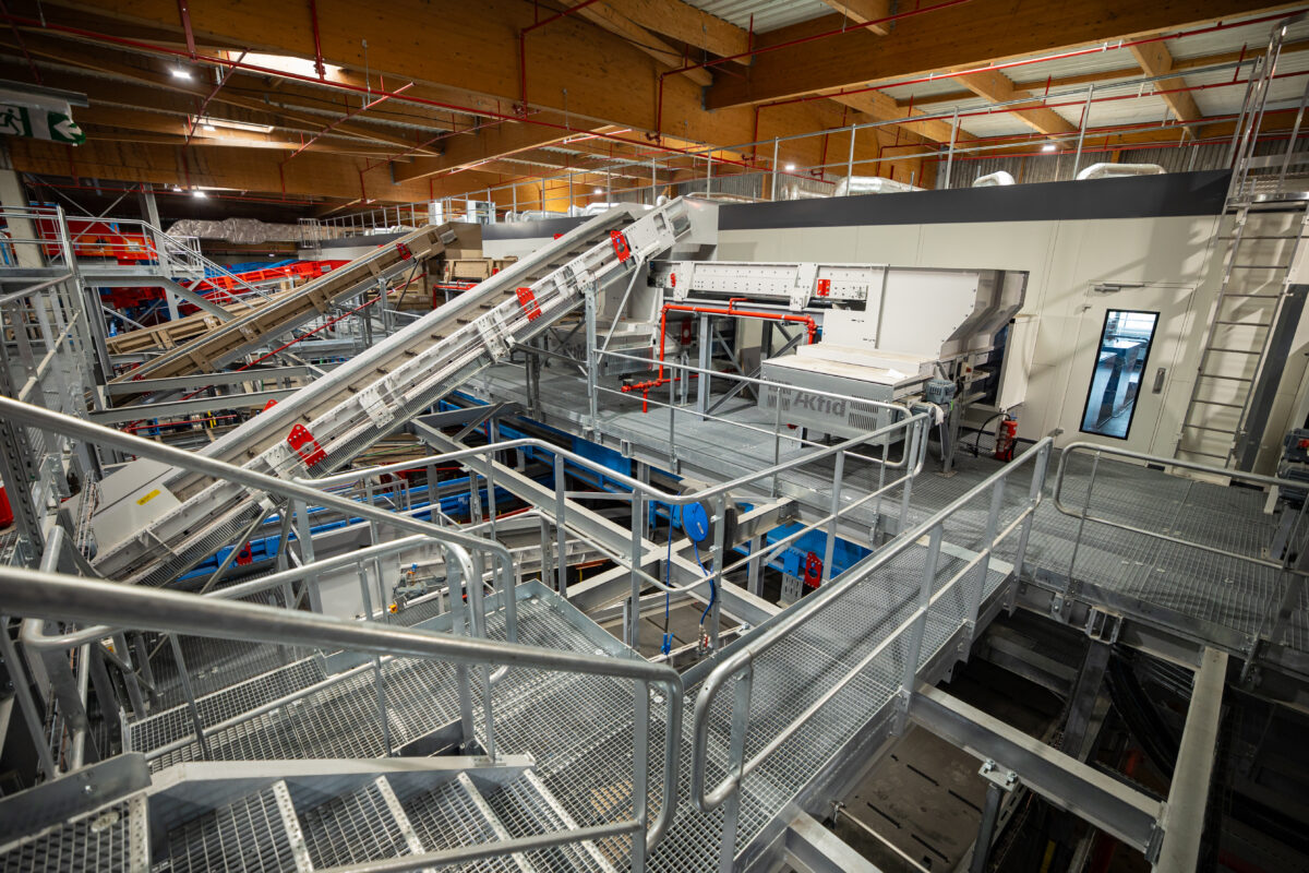 Photo illustrant le centre de tri TRIVALIS