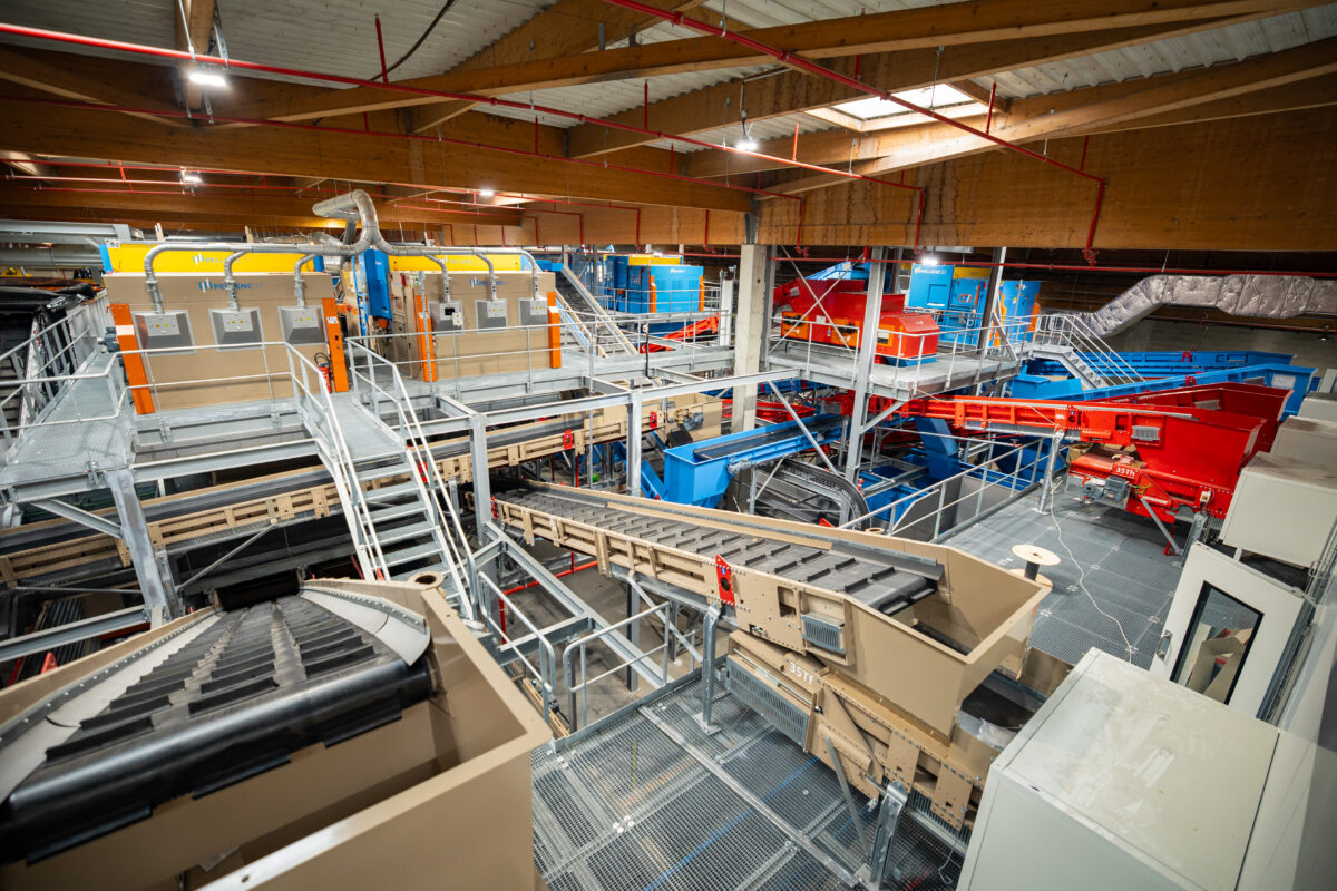Photo illustrant le centre de tri TRIVALIS